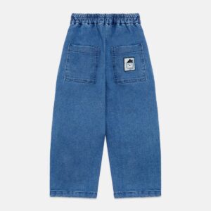 Pom pom dog denim pants - Blue - Weekend House Kids