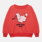 Pom pom dog sweatshirt - Red - Weekend House Kids