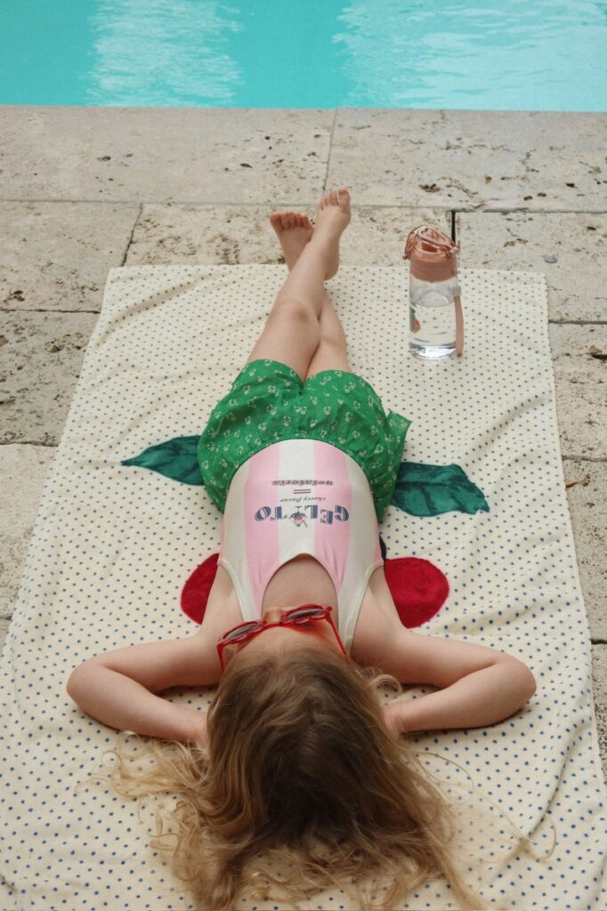Pomia Swimsuit - Candy Rose Stripe - Konges Slojd Pomia Swimsuit - Candy Rose Stripe - Konges Slojd