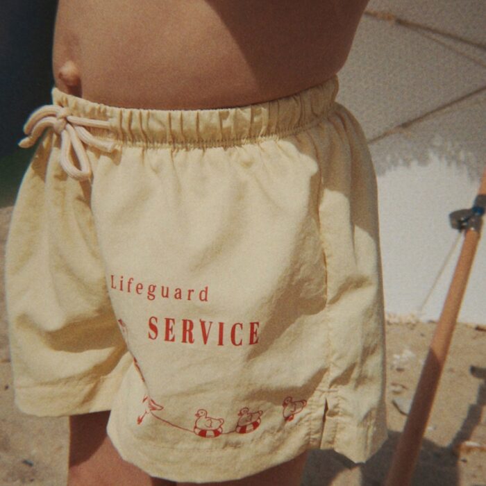 Pomio Short Swim Shorts - Banana Crepe - Konges Slojd
