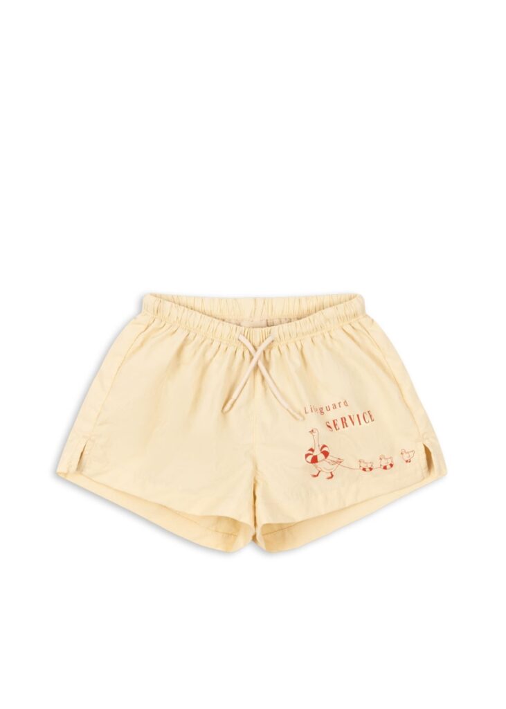 Pomio Short Swim Shorts - Banana Crepe - Konges Slojd Pomio Short Swim Shorts - Banana Crepe - Konges Slojd