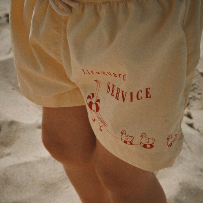 Pomio Short Swim Shorts - Banana Crepe - Konges Slojd