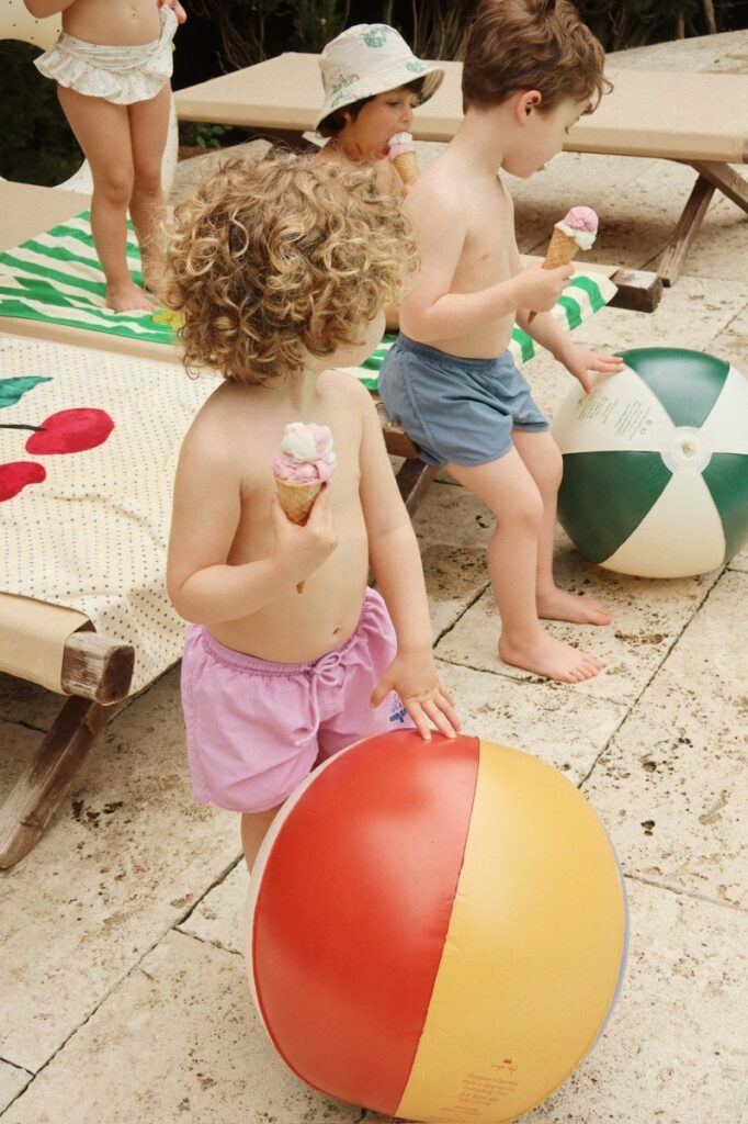 Pomio Swim Shorts - Popcorn - Konges Slojd Pomio Swim Shorts - Popcorn - Konges Slojd