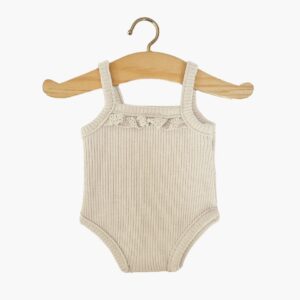 Poppenkleertjes - Romper Ruffles - Naturel - Minikane
