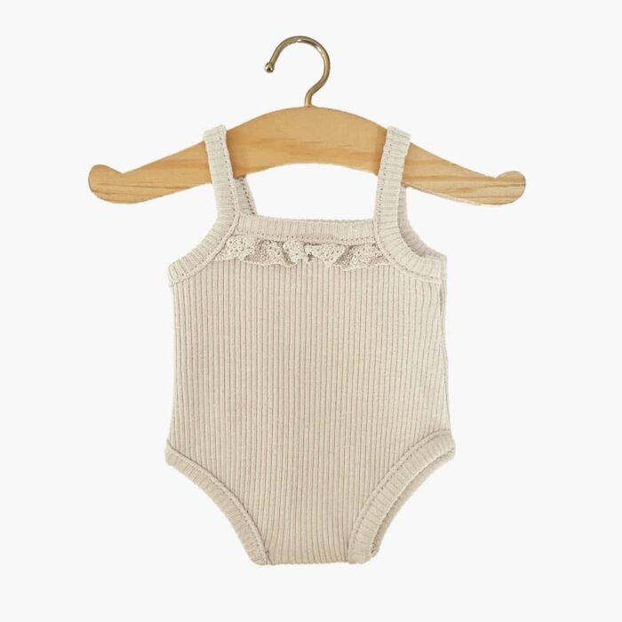 Poppenkleertjes - Romper Ruffles - Naturel - Minikane