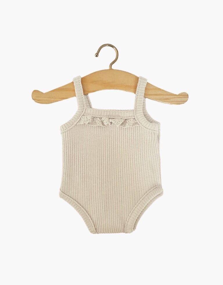 Poppenkleertjes - Romper Ruffles - Naturel - Minikane