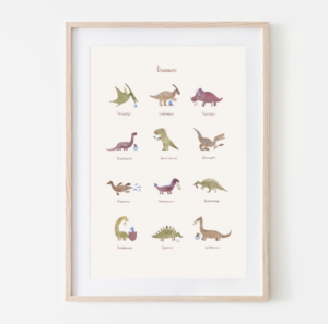 Poster - Large - Dinosaurs - Mushie