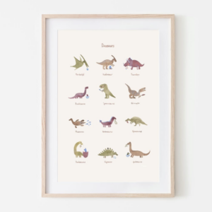 Poster - Large - Dinosaurs - Mushie