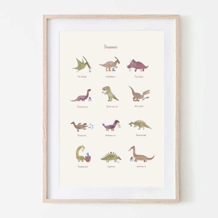 Poster - Large - Dinosaurs - Mushie