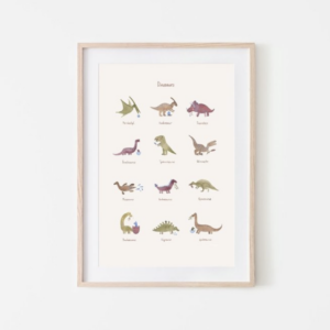 Poster - Medium - Dinosaurs - Mushie
