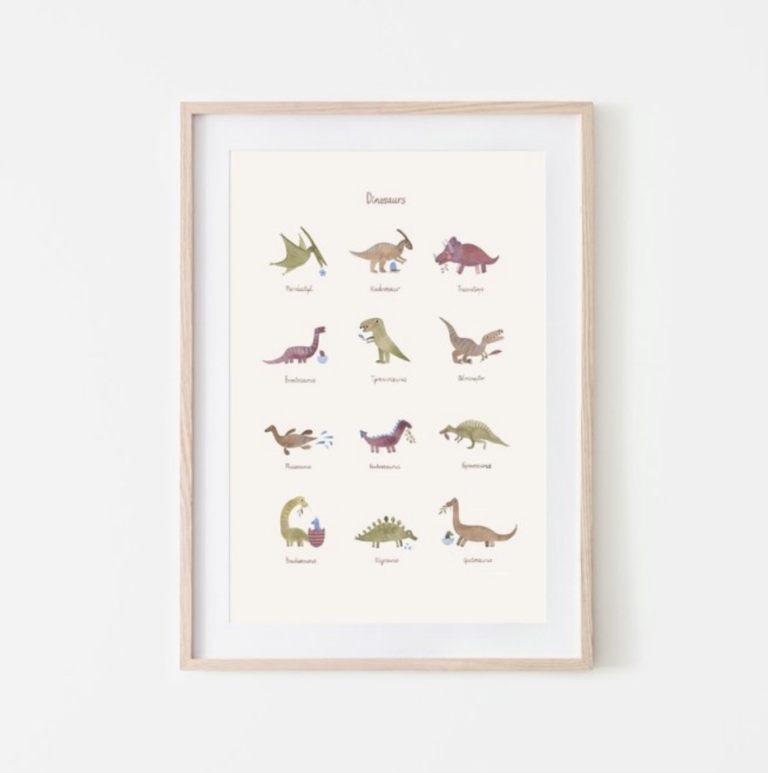 Poster - Medium - Dinosaurs - Mushie