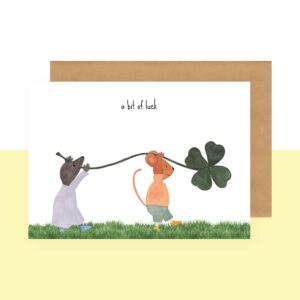 Postkaart - A bit of luck - Studio Bertha