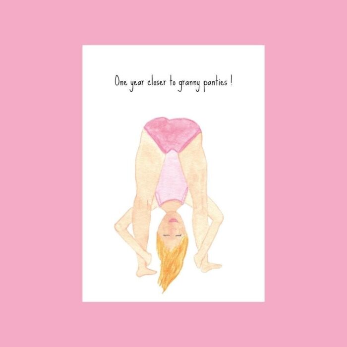 Postkaart - Almost granny panties - Studio Bertha