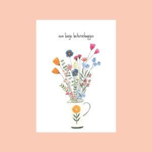 Postkaart - Bosje beterschapjes - Studio Bertha