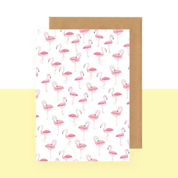 Postkaart - Flamingo - Studio Bertha
