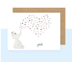 Postkaart - Geliefd - Studio Bertha