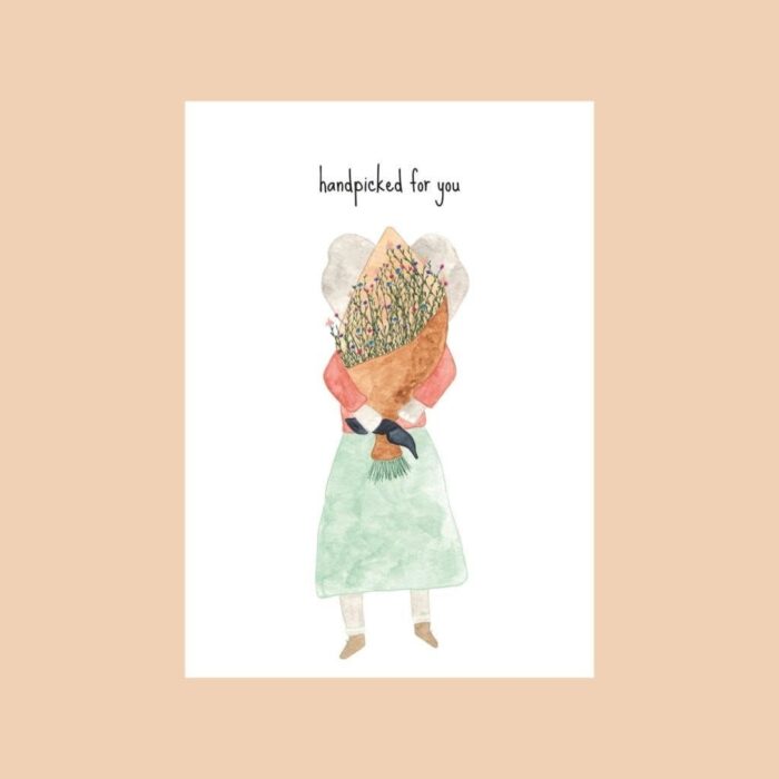 Postkaart - Handpicked for you - Studio Bertha