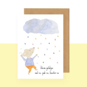 Postkaart - Kleine gelukjes voel ze - Studio Bertha