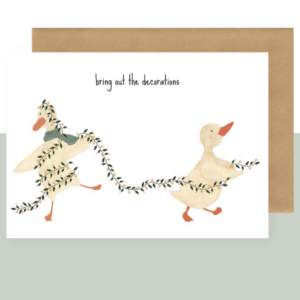 Postkaart - Bring out the decorations - Studio Bertha