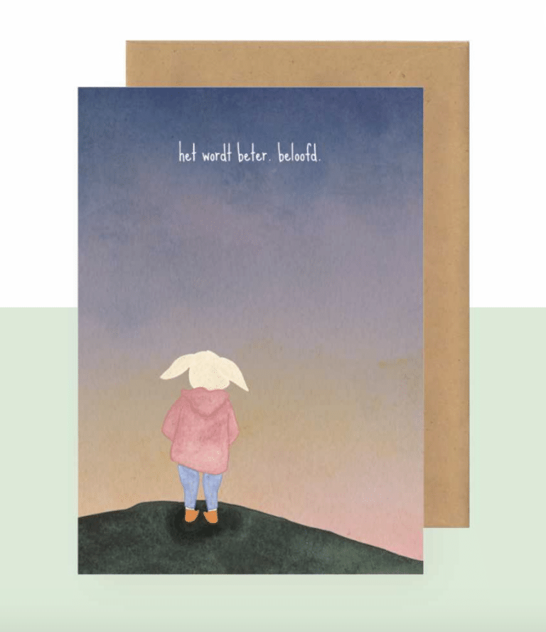 Postkaart - Het wordt beter - Studio Bertha