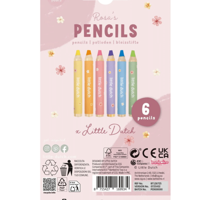 Potloden - Rosa - Little Dutch