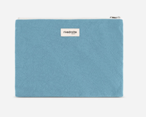Pouch Barbette - Coton Recyclé Blue- Rive Droite