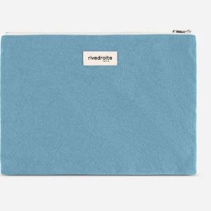 Pouch Barbette - Coton Recyclé Blue- Rive Droite