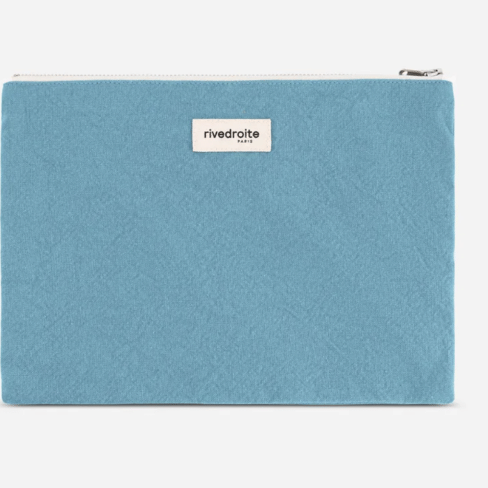 Pouch Barbette - Coton Recyclé Blue- Rive Droite