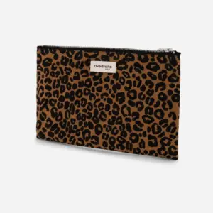 Pouch Barbette - Coton recyclé Léopard - Rive Droite