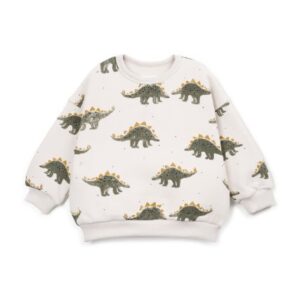 Printed Fleece Sweater - Dino - Play Up