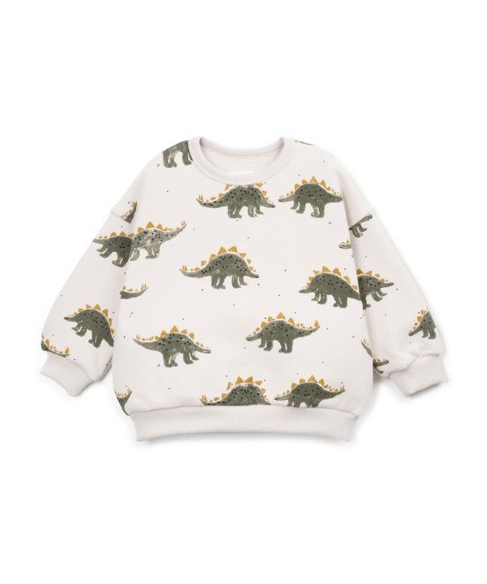 Printed Fleece Sweater - Dino - Play Up Printed Fleece Sweater - Dino - Play Up