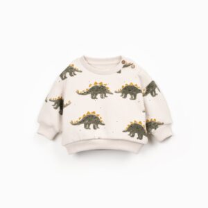 Printed Fleece Sweater - Dino - Play Up