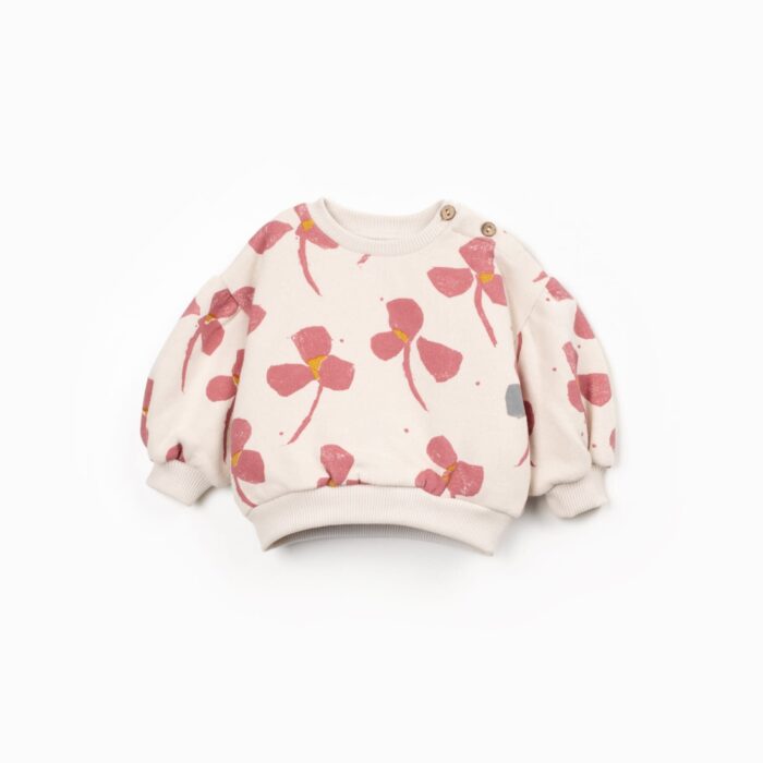 Printed Fleece Sweater - Sketches - Play Up Printed Fleece Sweater - Sketches - Play Up
