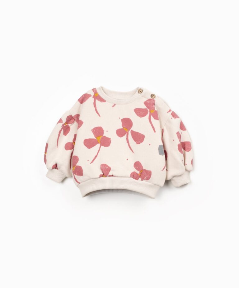 Printed Fleece Sweater - Sketches - Play Up