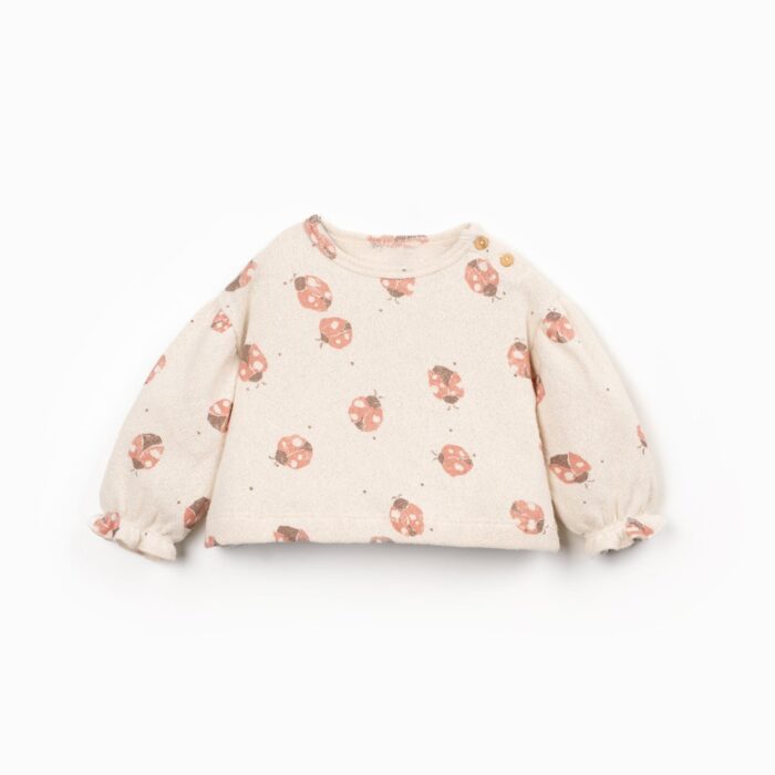 Printed Jersey Sweater - Sketches - Play Up Printed Jersey Sweater - Sketches - Play Up