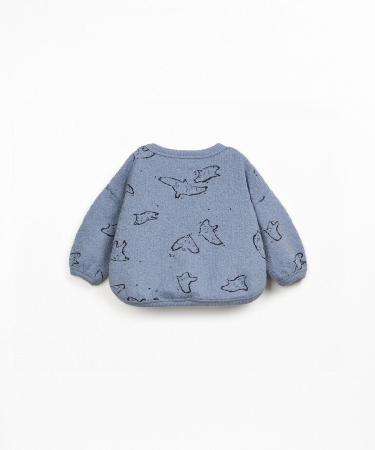 Printed Jersey Sweater - Watercolor - Play Up Printed Jersey Sweater - Watercolor - Play Up
