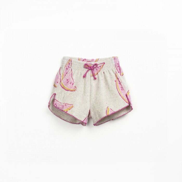 Printed Plush Shorts - Waterlemon - Play Up Printed Plush Shorts - Waterlemon - Play Up