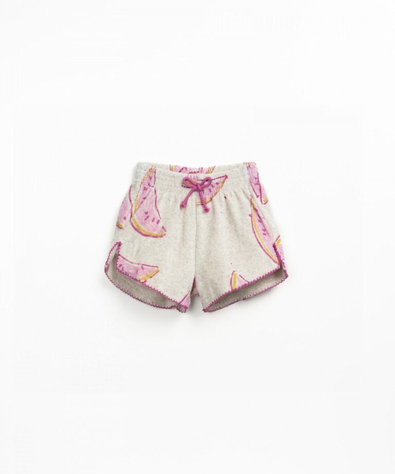 Printed Plush Shorts - Waterlemon - Play Up