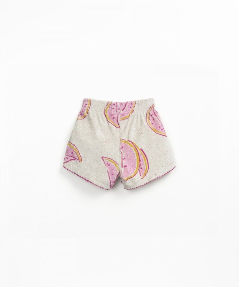 Printed Plush Shorts - Waterlemon - Play Up Printed Plush Shorts - Waterlemon - Play Up