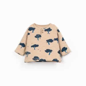 Printed Rib Flamé Ls T-Shirt - Skein - Play Up