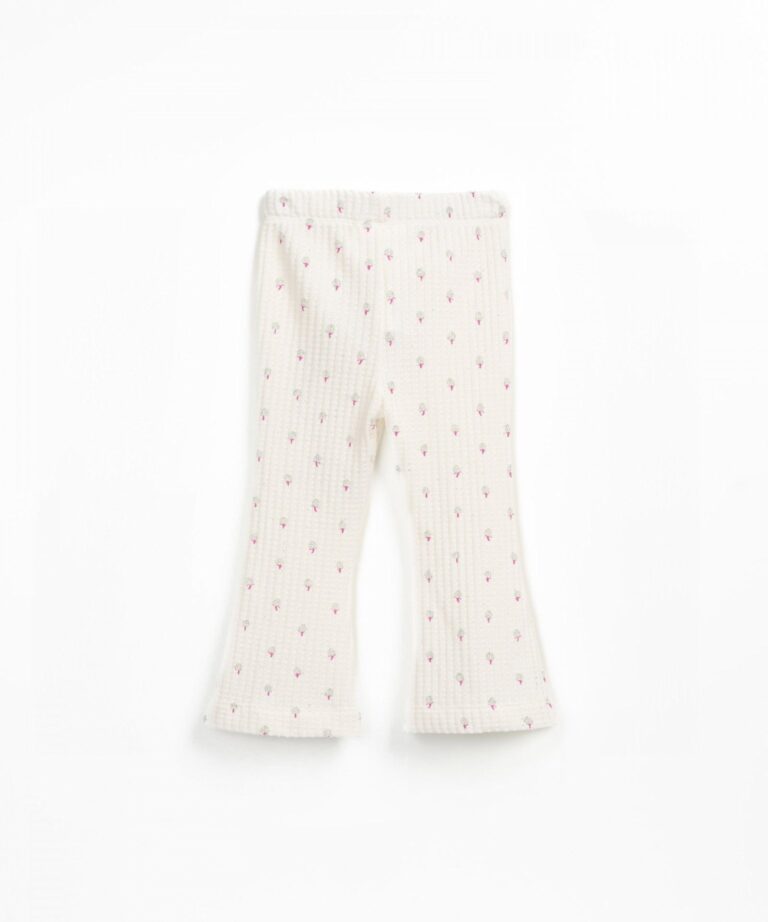 Printed Rib Trousers - Tree - Play Up Printed Rib Trousers - Tree - Play Up