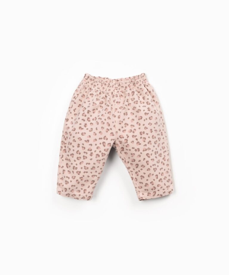 Printed Twill Trousers - Embroidery - Play Up