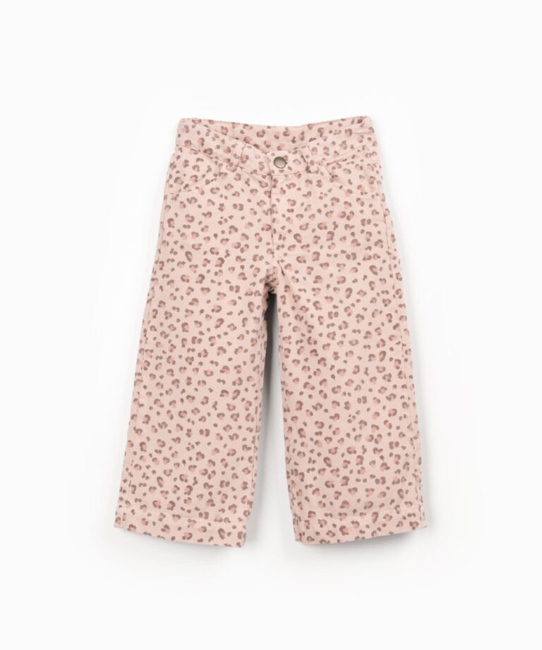 Printed Twill Trousers - Embroidery - Play Up