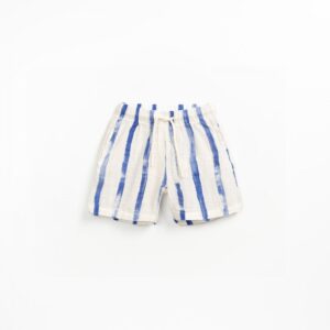 Printed Woven Shorts - Blue Stripes - Play Up