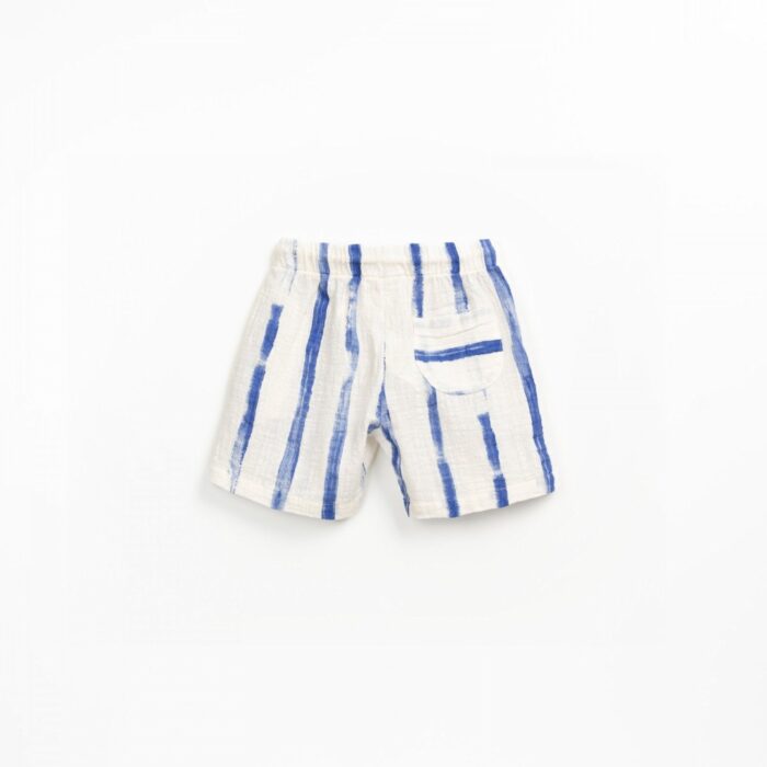 Printed Woven Shorts - Blue Stripes - Play Up