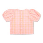 Puff Sleeve Blouse - Pink / Neon Orange - Petit Blush