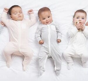 Pyjama Drukknoopjes - Blue Stripes - Mori Pyjama Drukknoopjes - Blue Stripes - Mori