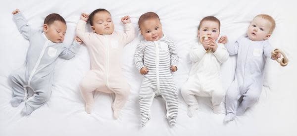 Pyjama Drukknoopjes - Blue Stripes - Mori Pyjama Drukknoopjes - Blue Stripes - Mori