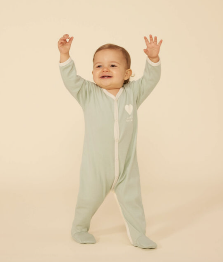 Pyjama Hartje - Groen - Petit Bateau