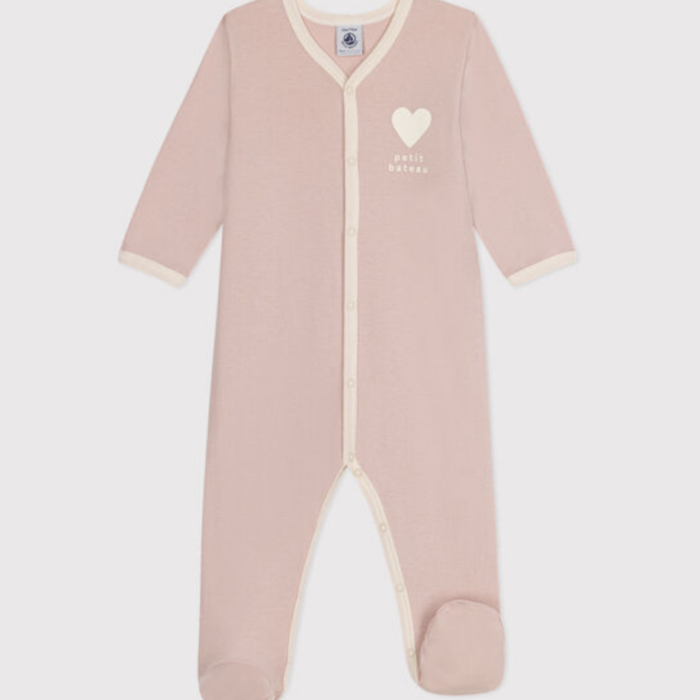 Pyjama Hartje - Roze - Petit Bateau Pyjama Hartje - Roze - Petit Bateau